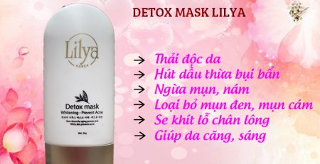 Thải độc chì tại nhà bằng Detox Mask Lilya chính hãng