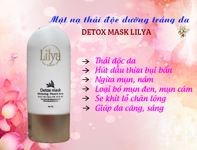 Thải độc chì tại nhà bằng Detox Mask Lilya chính hãng