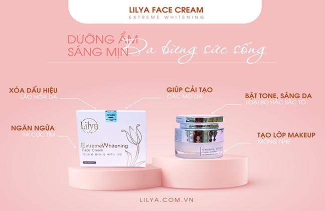 Kem Whitening Face Cream Lilya Cosmetics